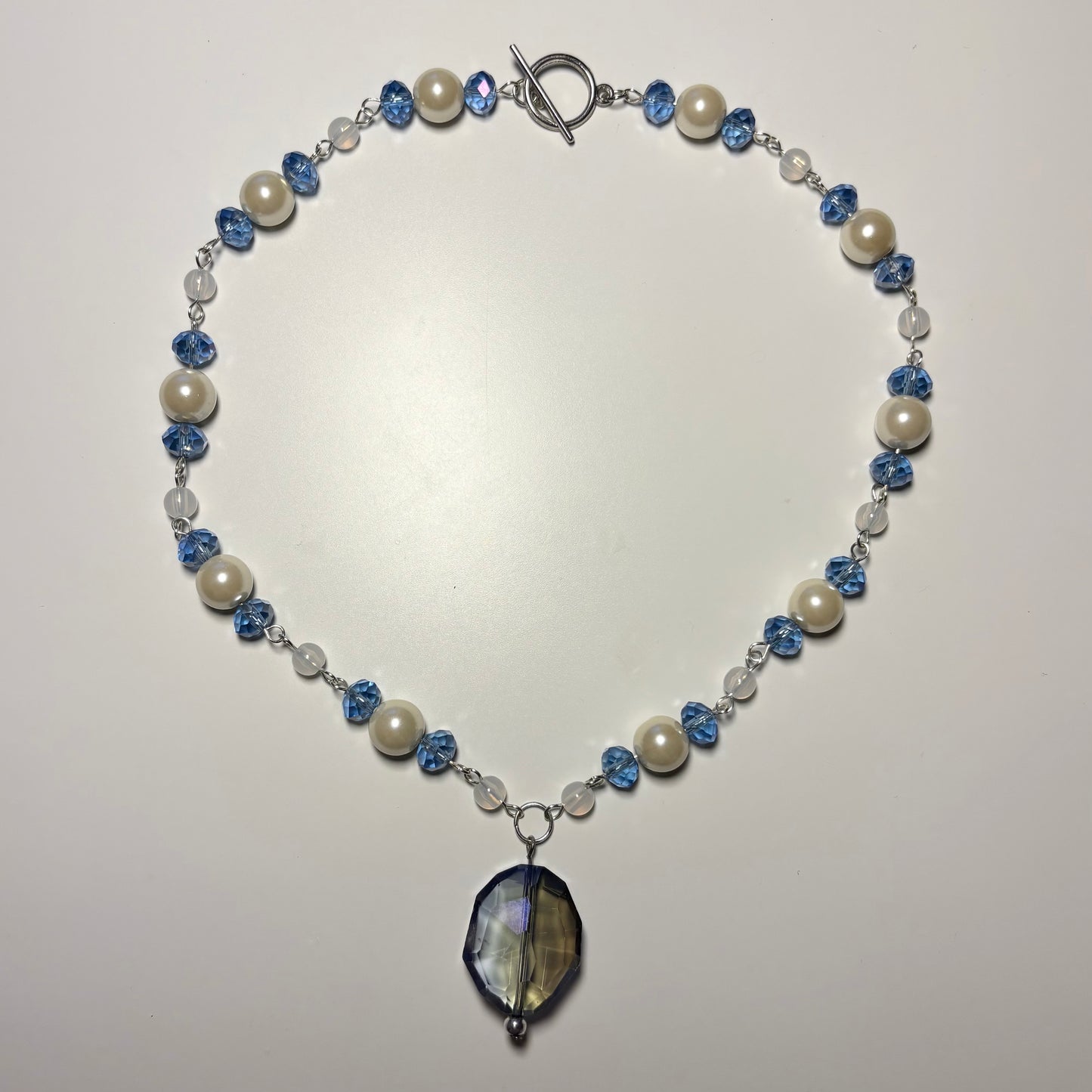 icy beaded necklace