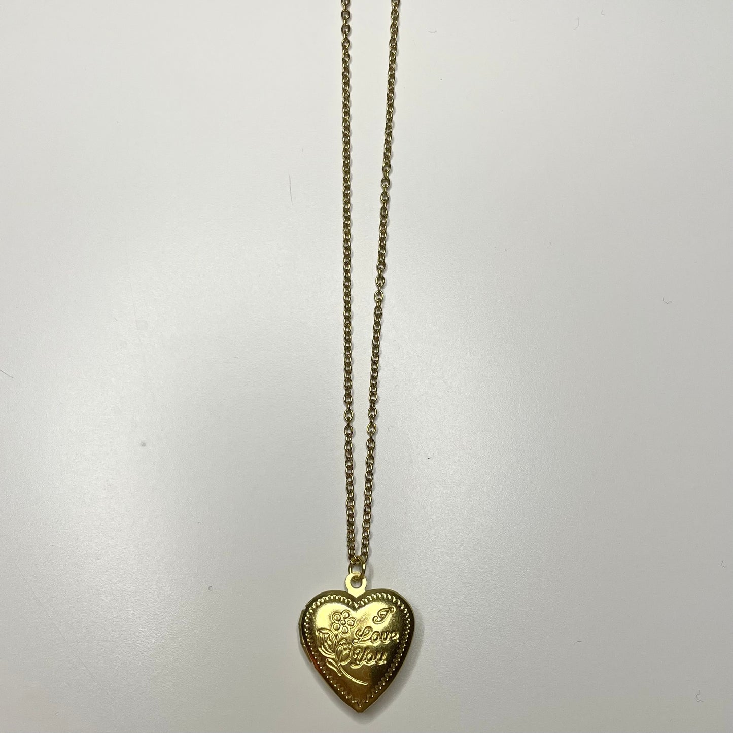 i love you locket chain