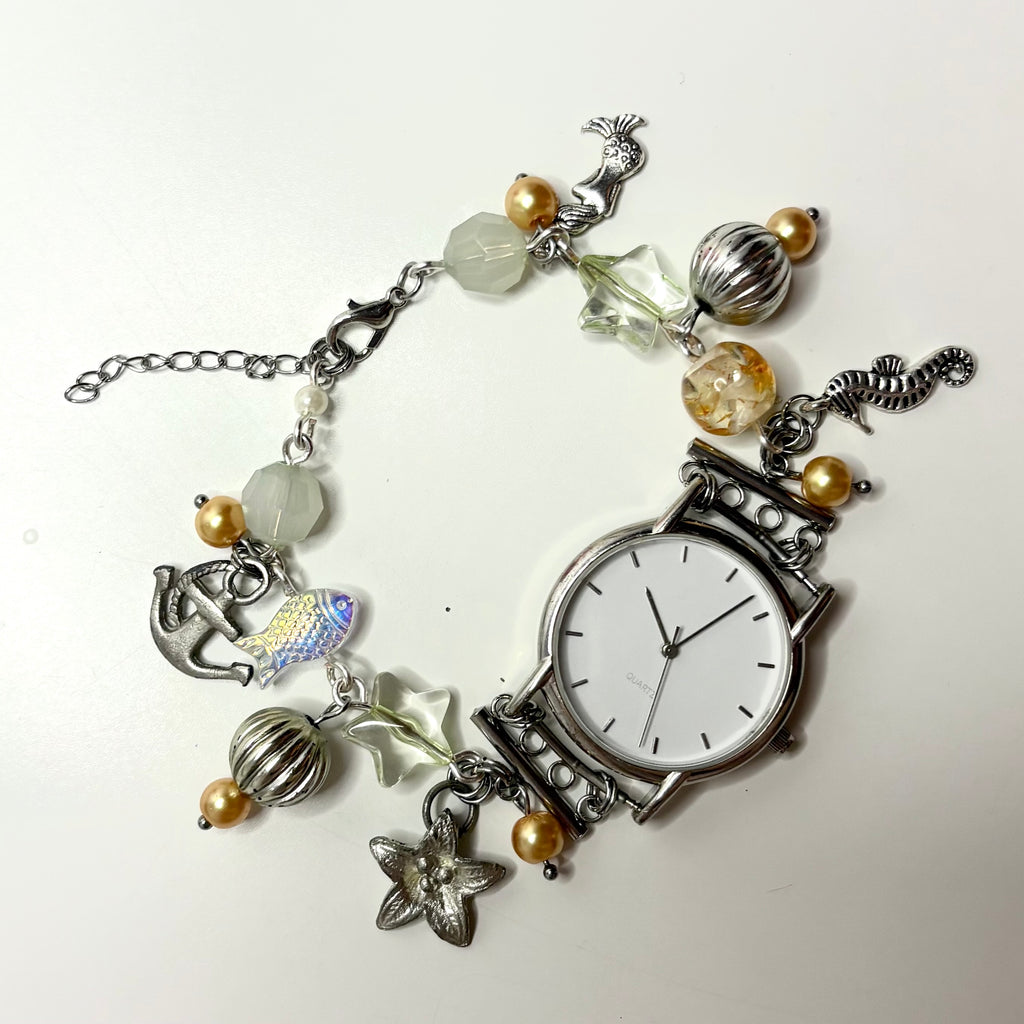 aquarium beaded watch bracelet