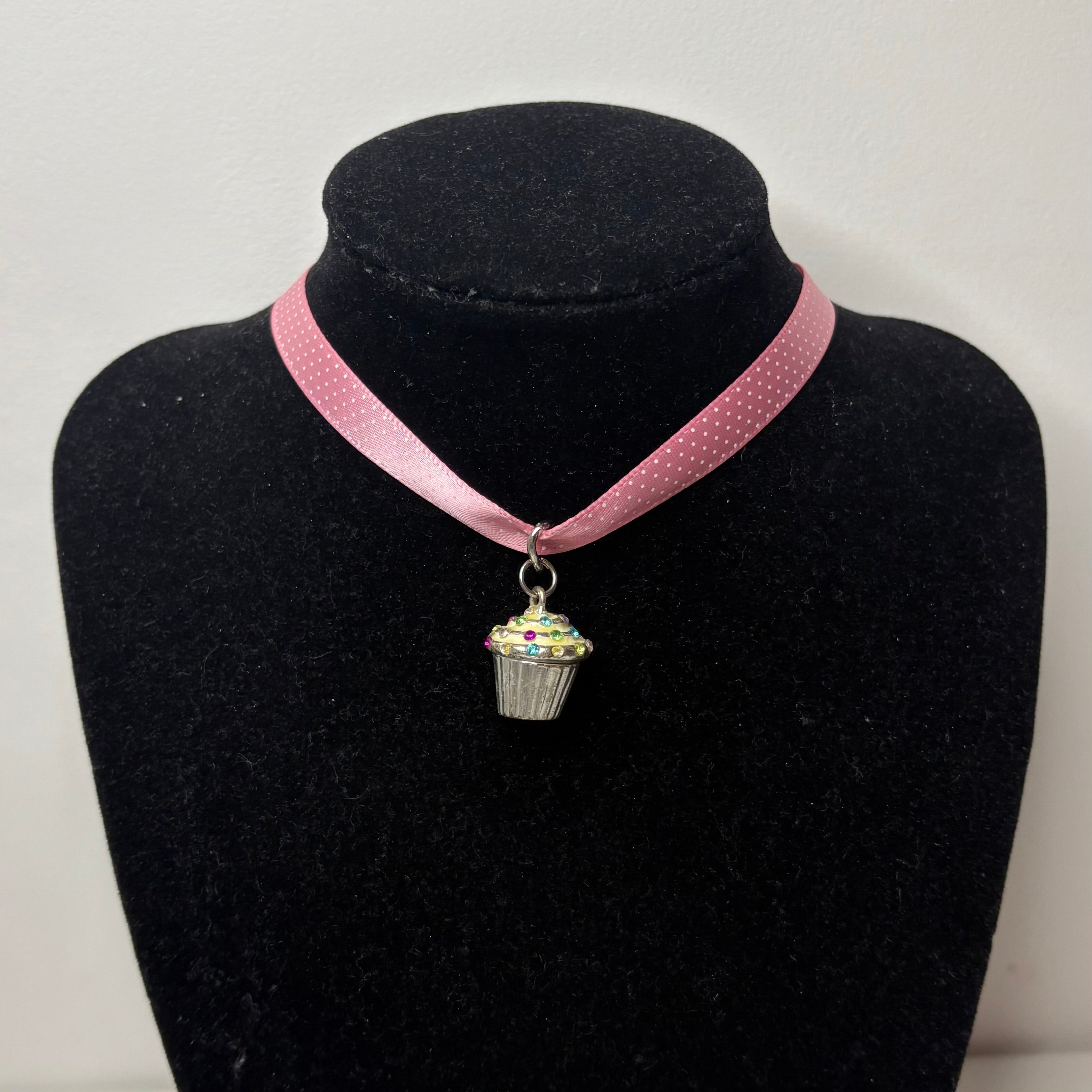 polka ribbon chokers