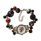 mouse working beaded watch bracelet