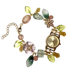 in bloom beaded watch bracelet