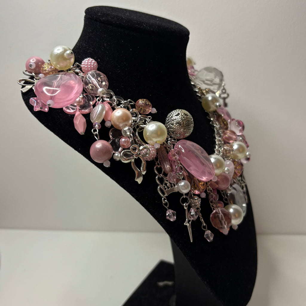 pink bubble necklace