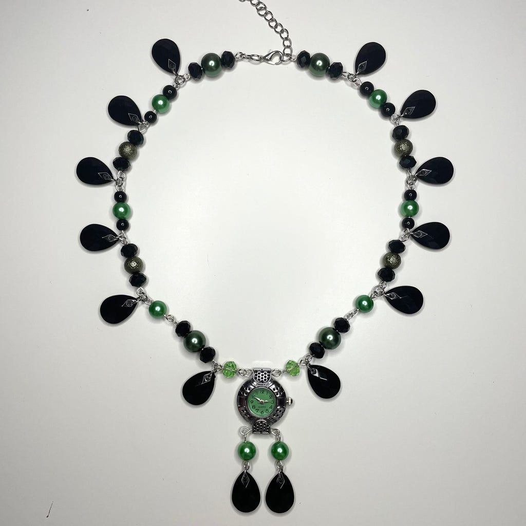 elphie beaded watch necklace