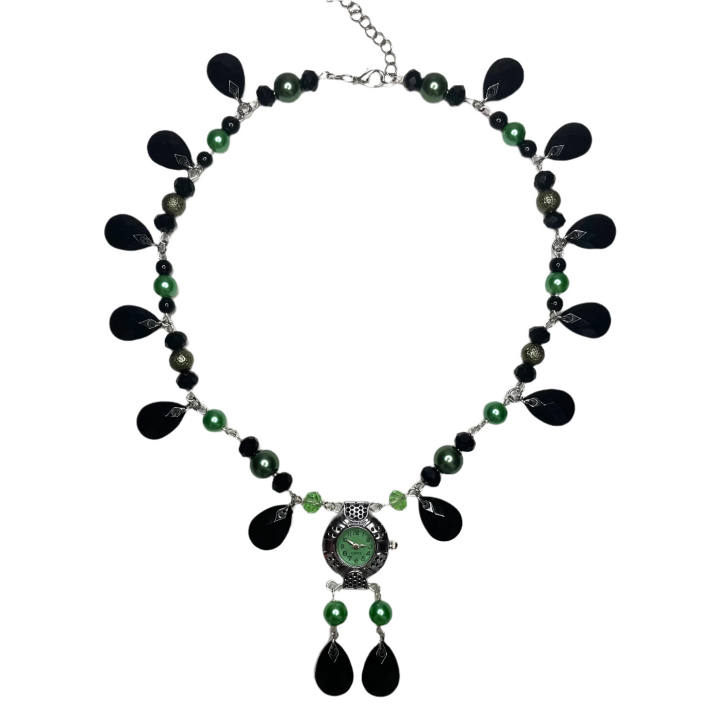 elphie beaded watch necklace