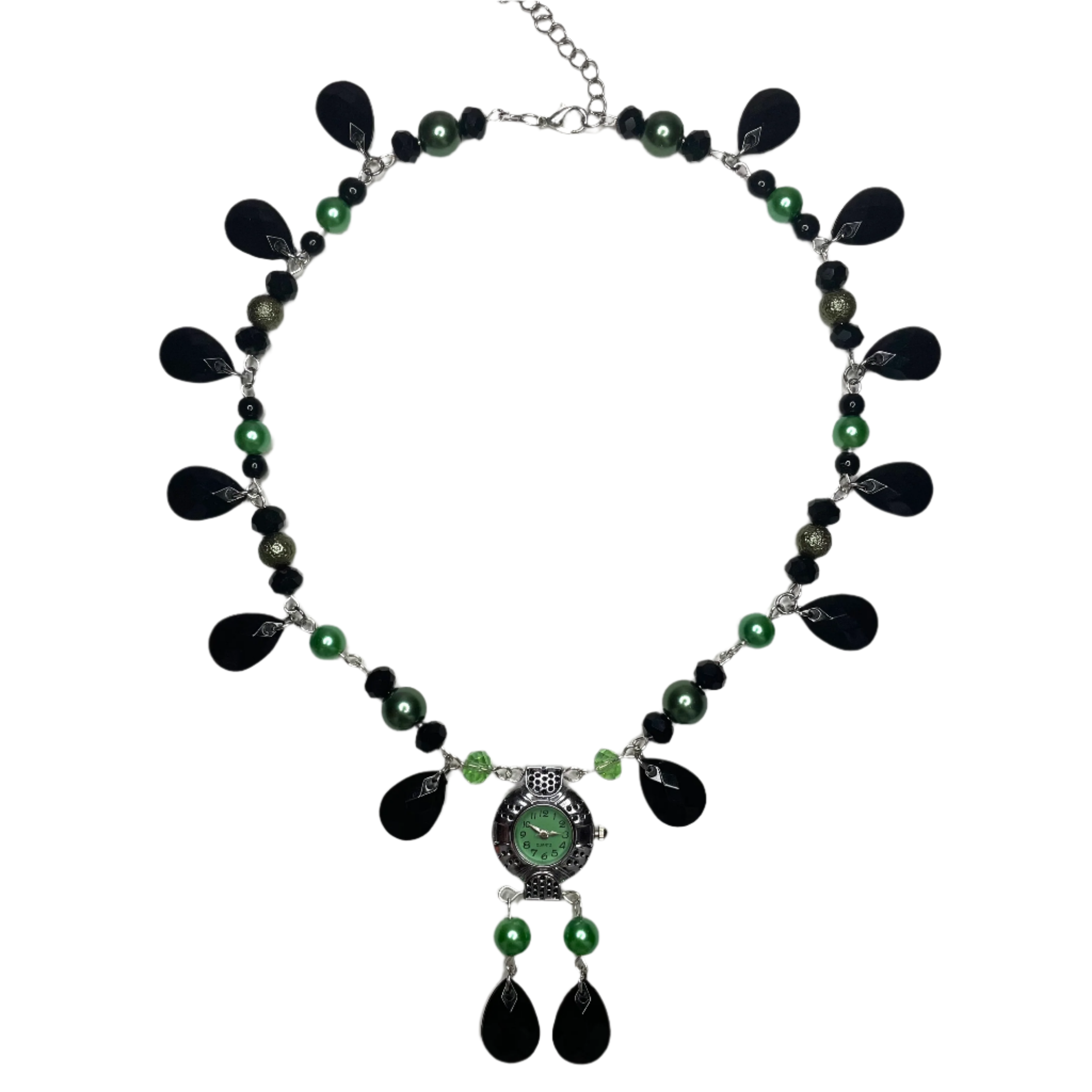 elphie beaded watch necklace
