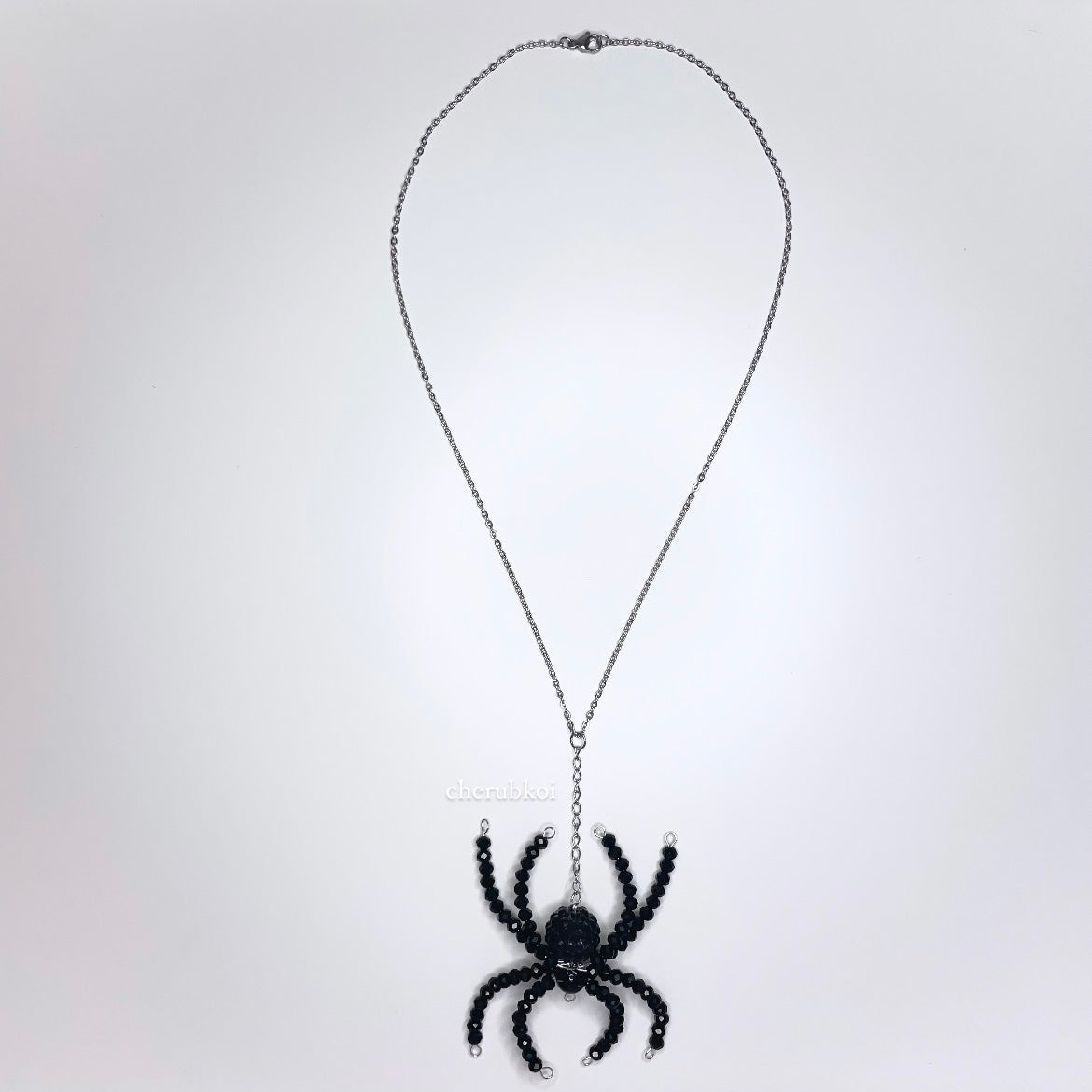 beaded spider chain necklaces