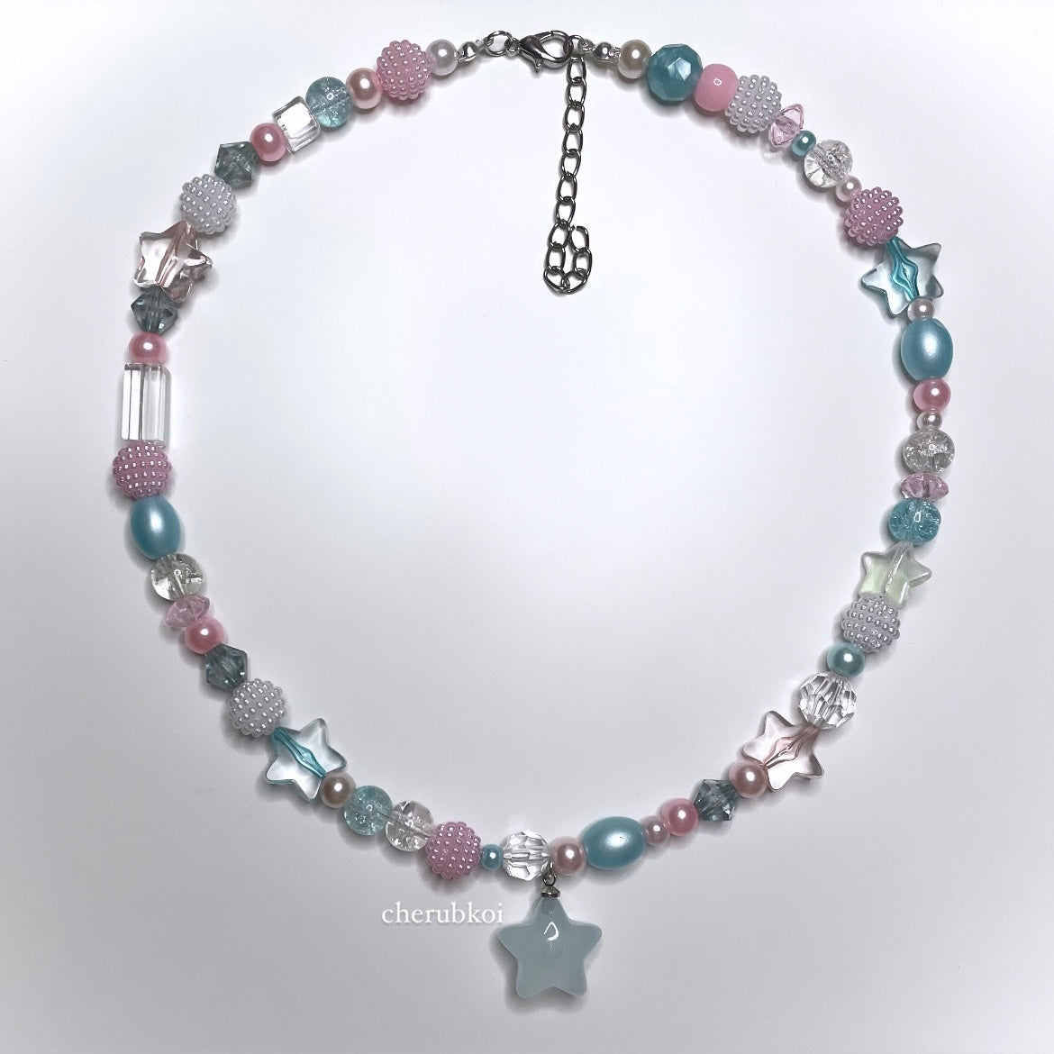 trans pride necklace