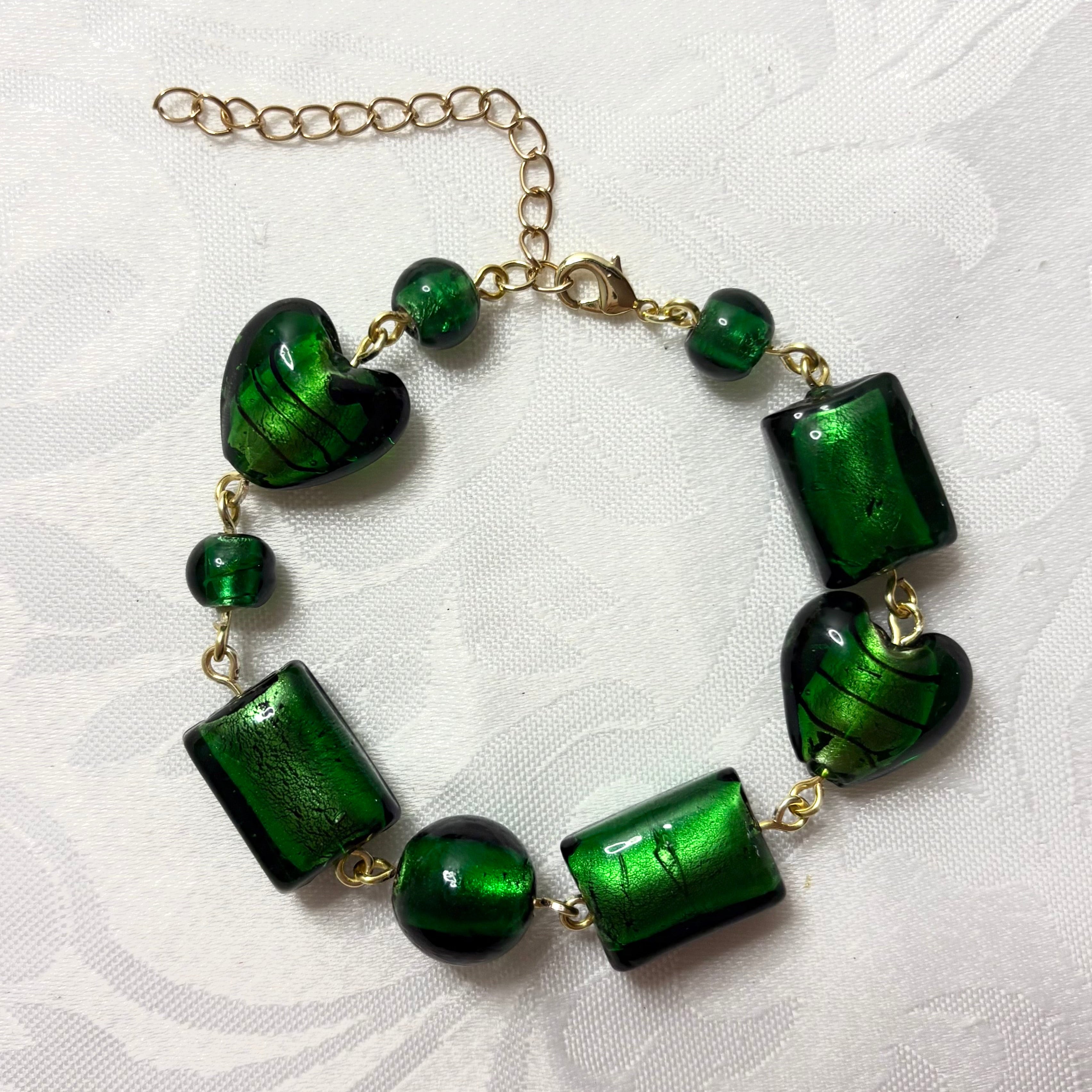 emerald green bracelet