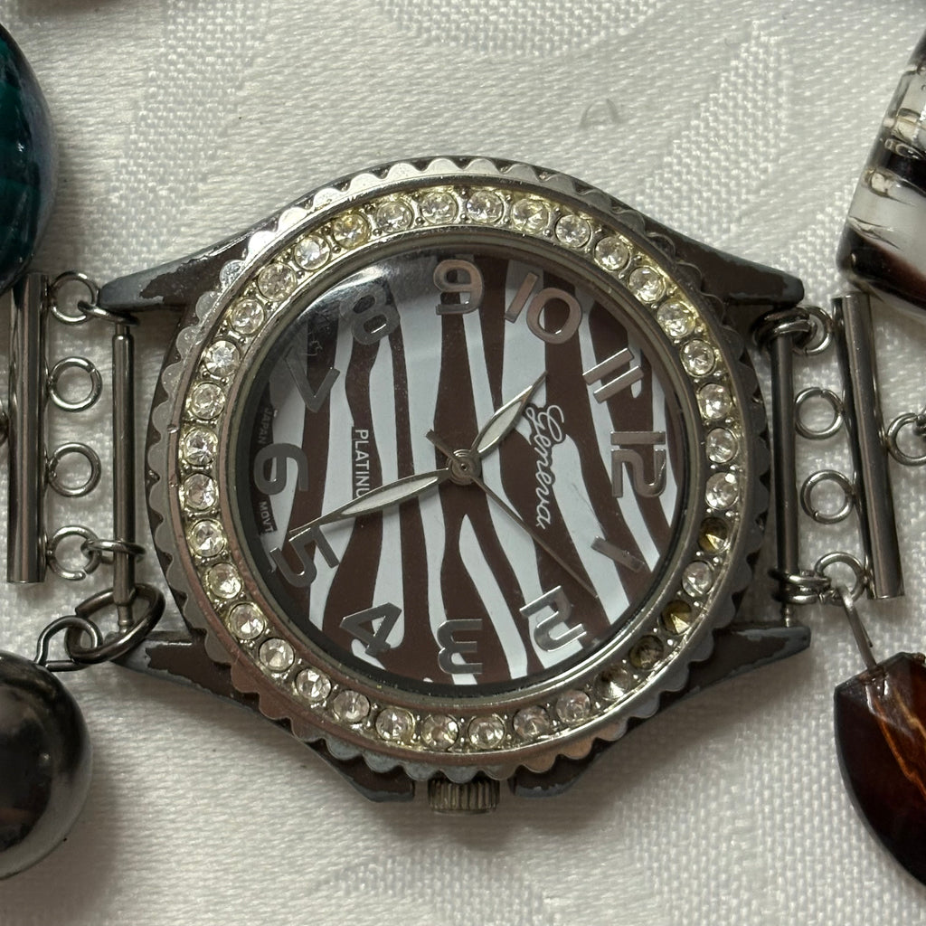 2009 working beaded watch bracelet