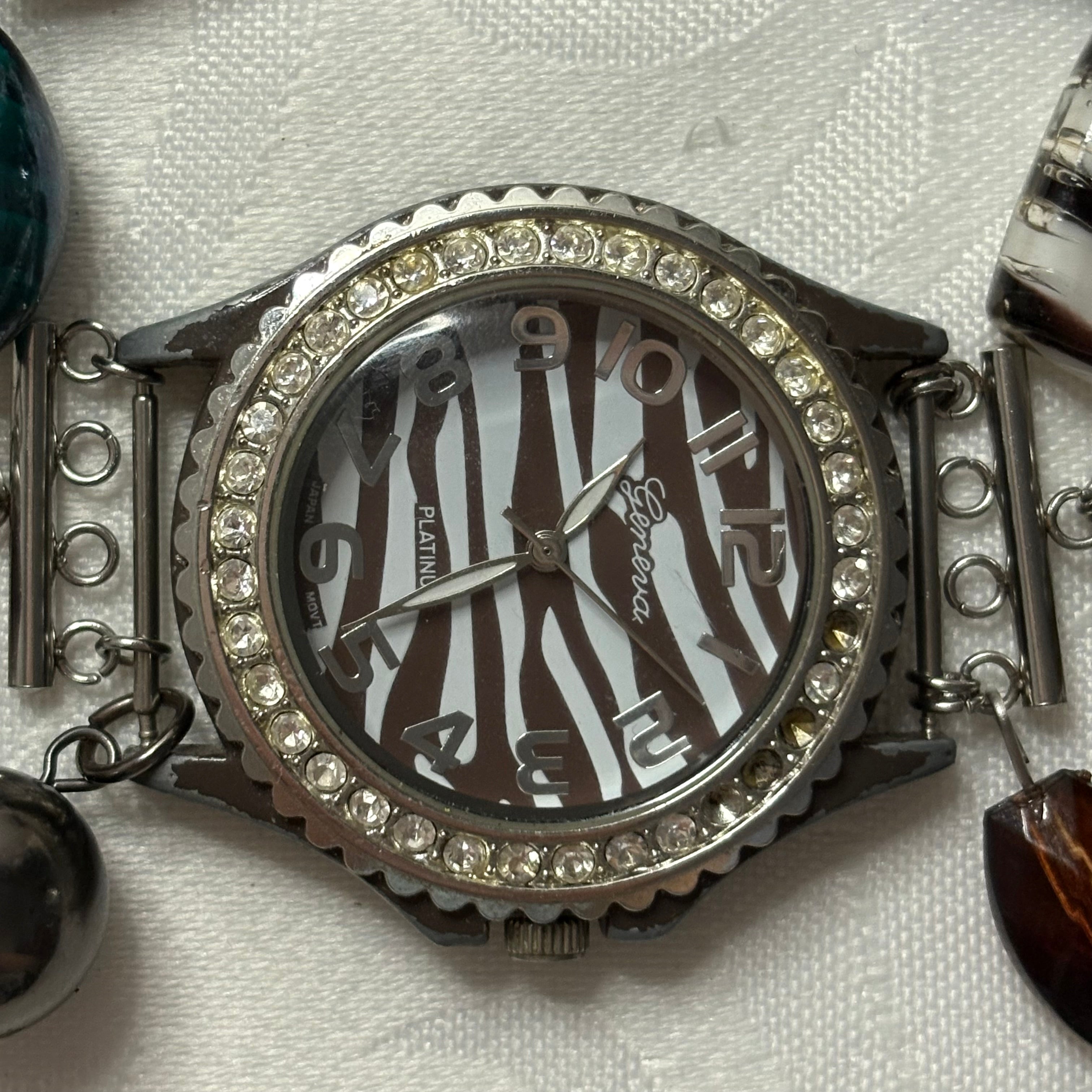 2009 working beaded watch bracelet
