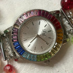 rainbow working watch bracelet