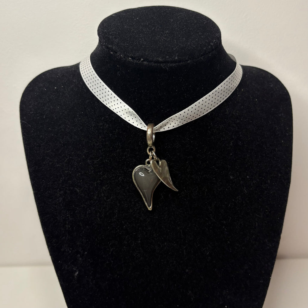 polka ribbon chokers