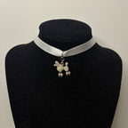 polka ribbon chokers