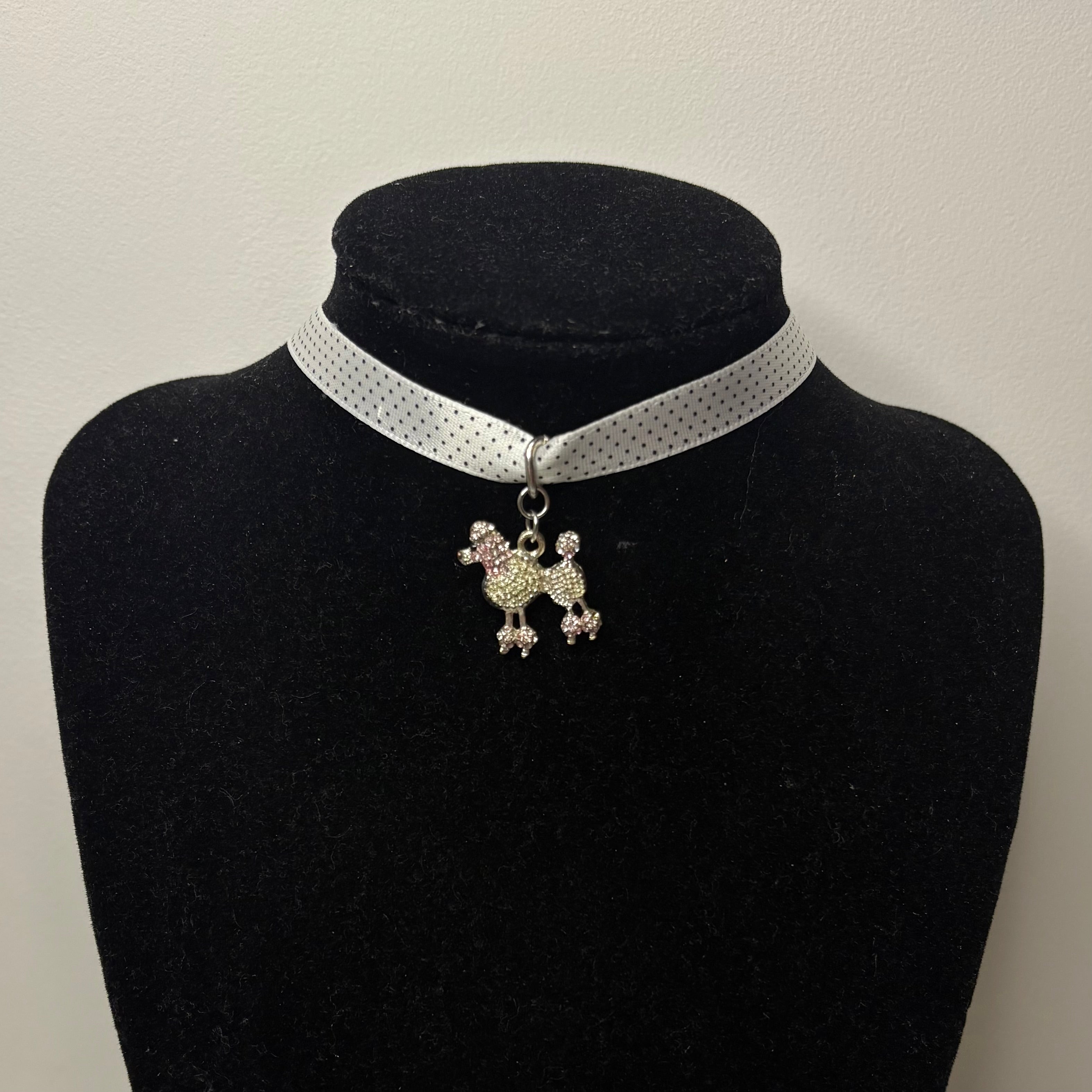 polka ribbon chokers