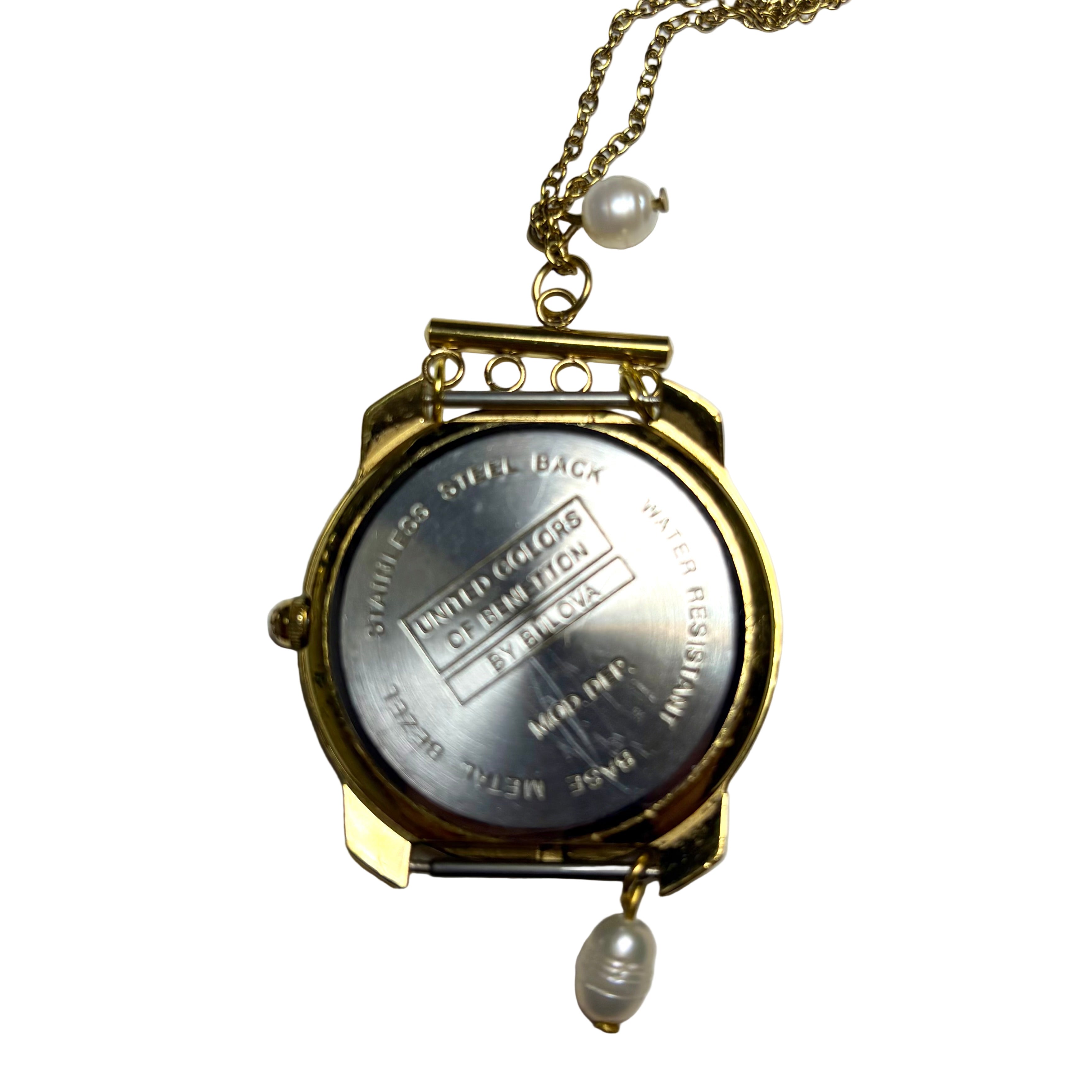 pastel watch necklace