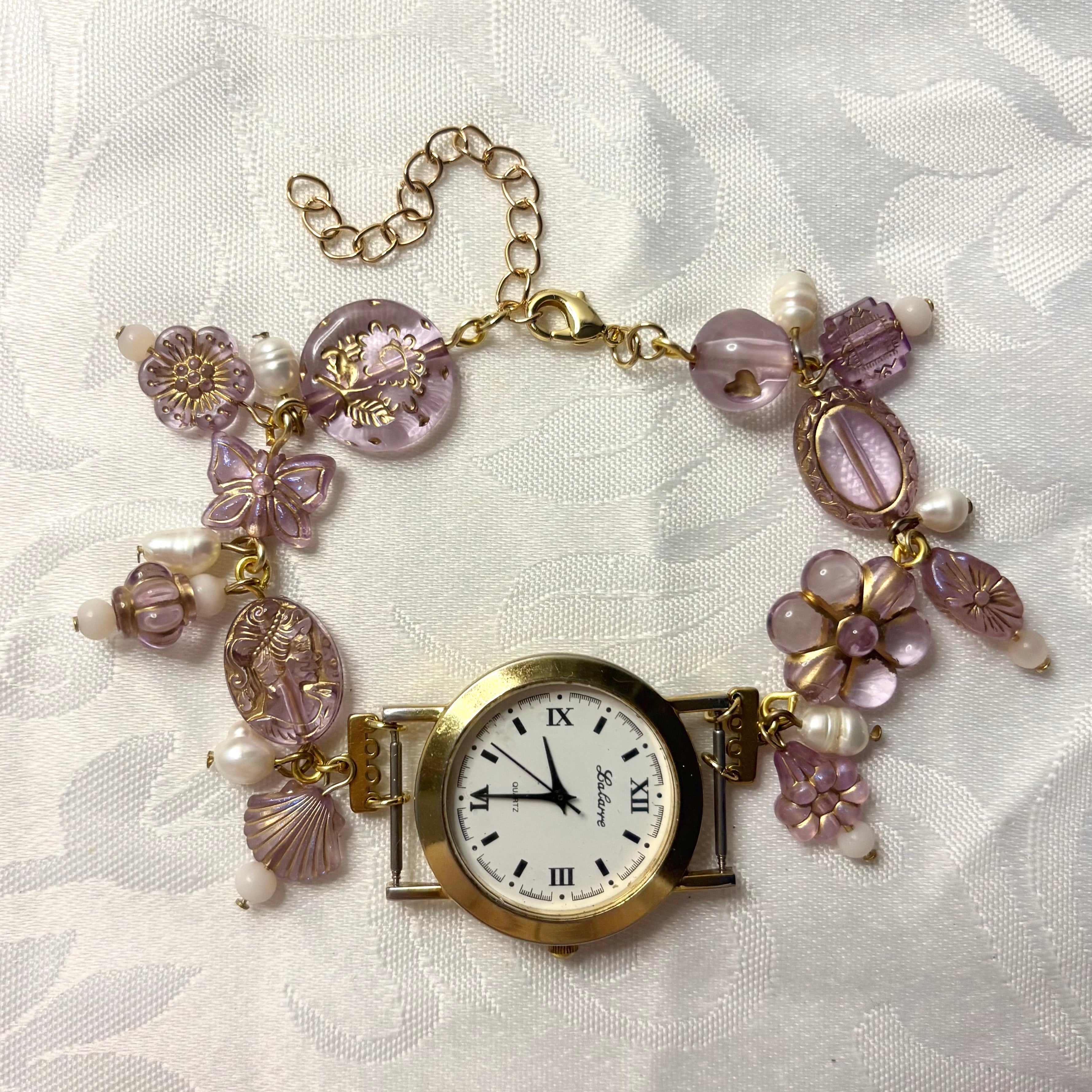 purple princess watch bracelet
