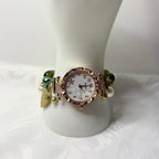 louisiana working beaded watch bracelet