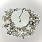 snow angel clutter necklace