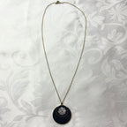vintage flower pendant necklace