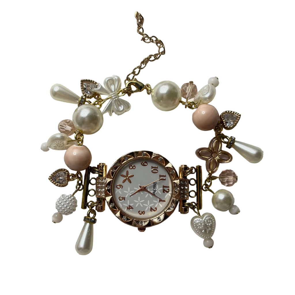 sweet rose working watch bracelet
