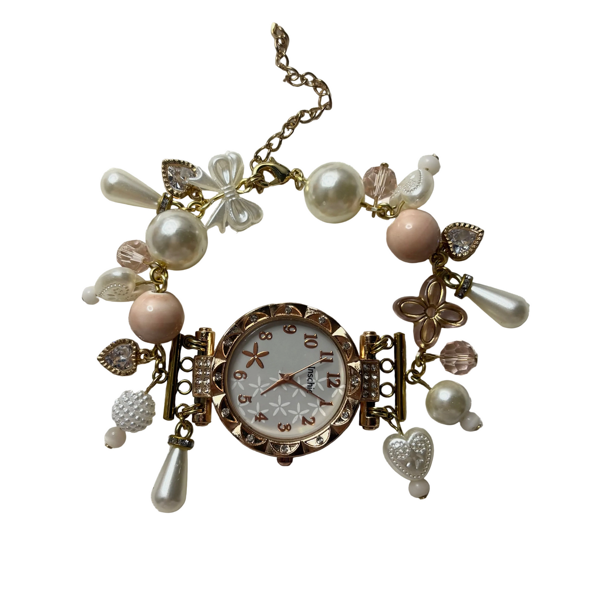 sweet rose working watch bracelet
