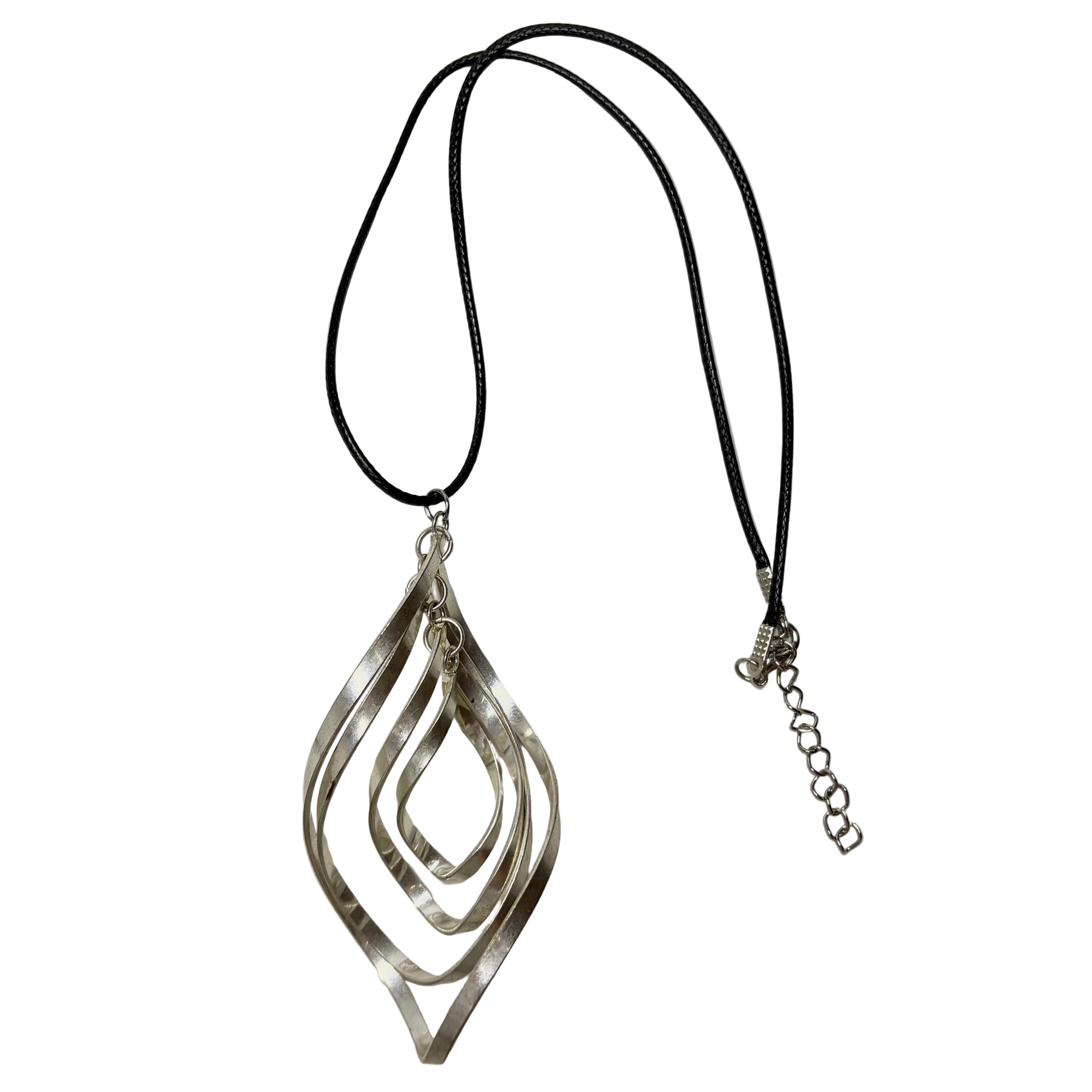 spiral cord necklace