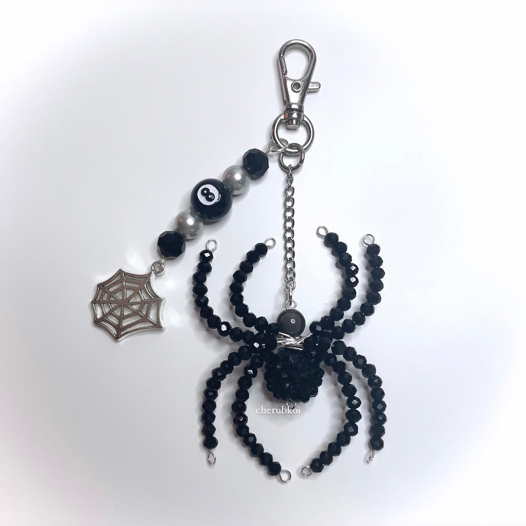 beaded spider keychains
