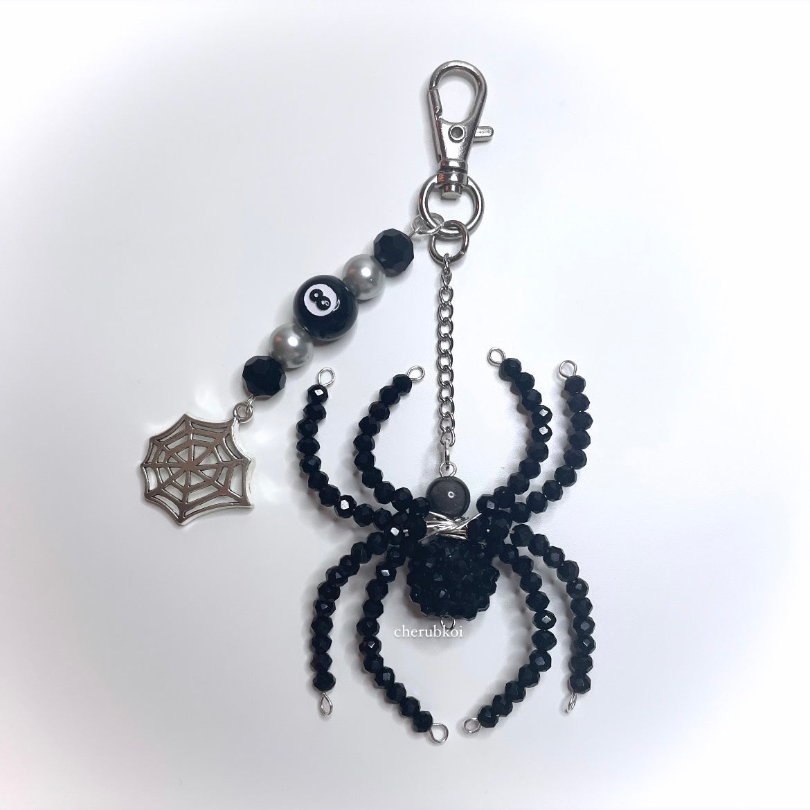 beaded spider keychains