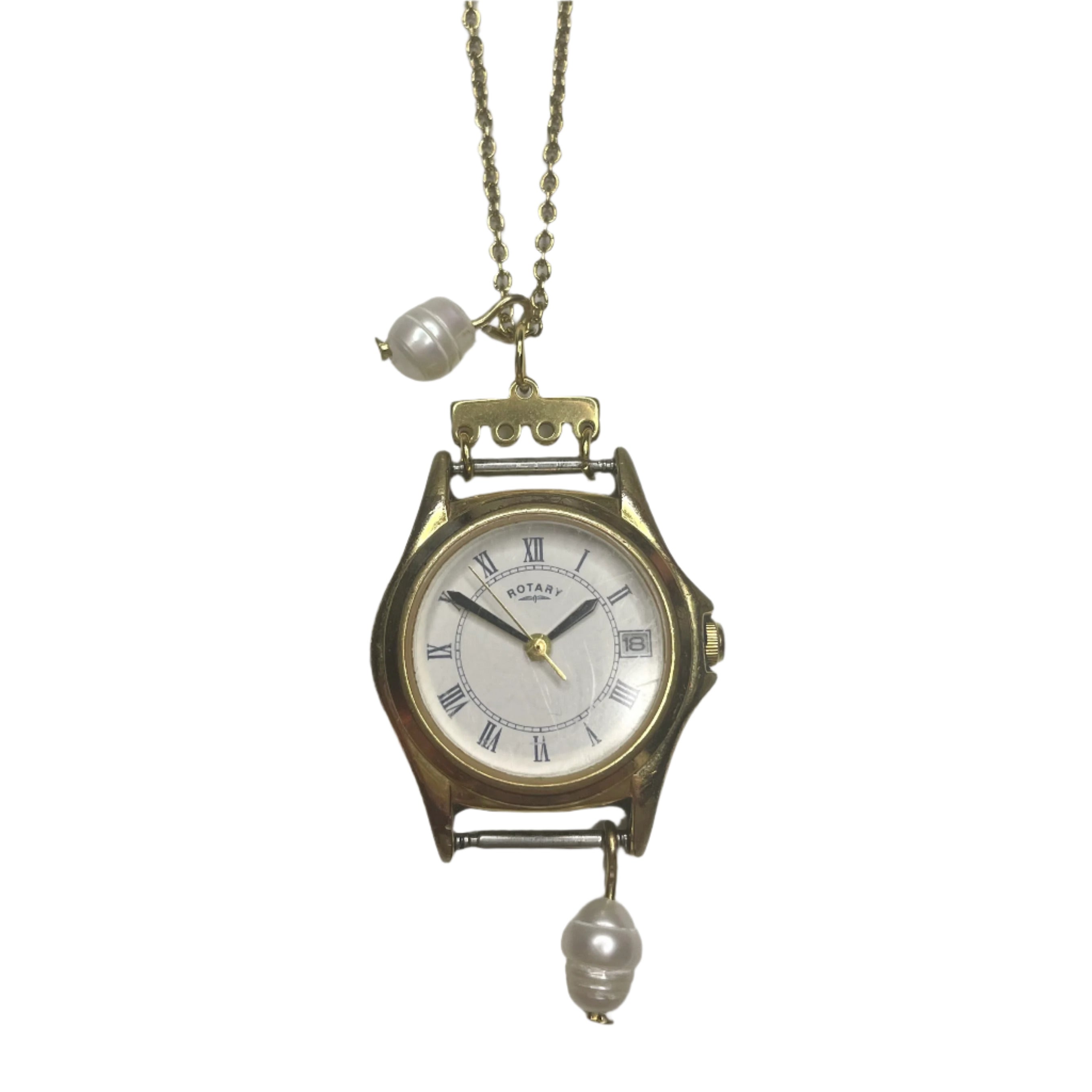 kat watch necklace
