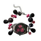 eileen working beaded watch bracelet