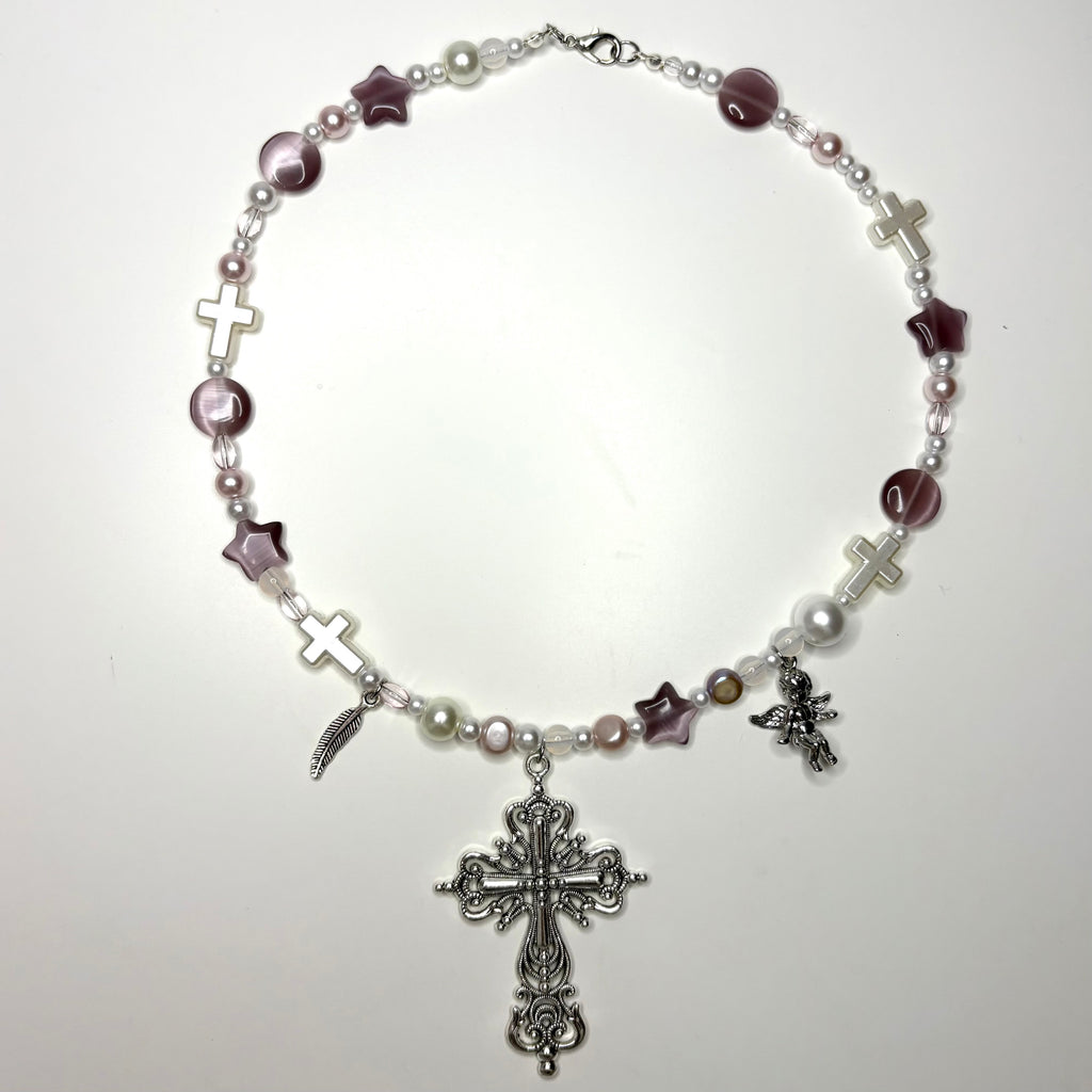 divinely protected beaded necklace