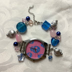 sweet skull working beaded watch bracelet