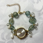 royal working beaded watch bracelet
