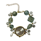 royal working beaded watch bracelet