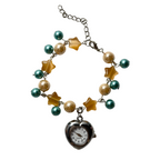 aquarius working beaded watch bracelet