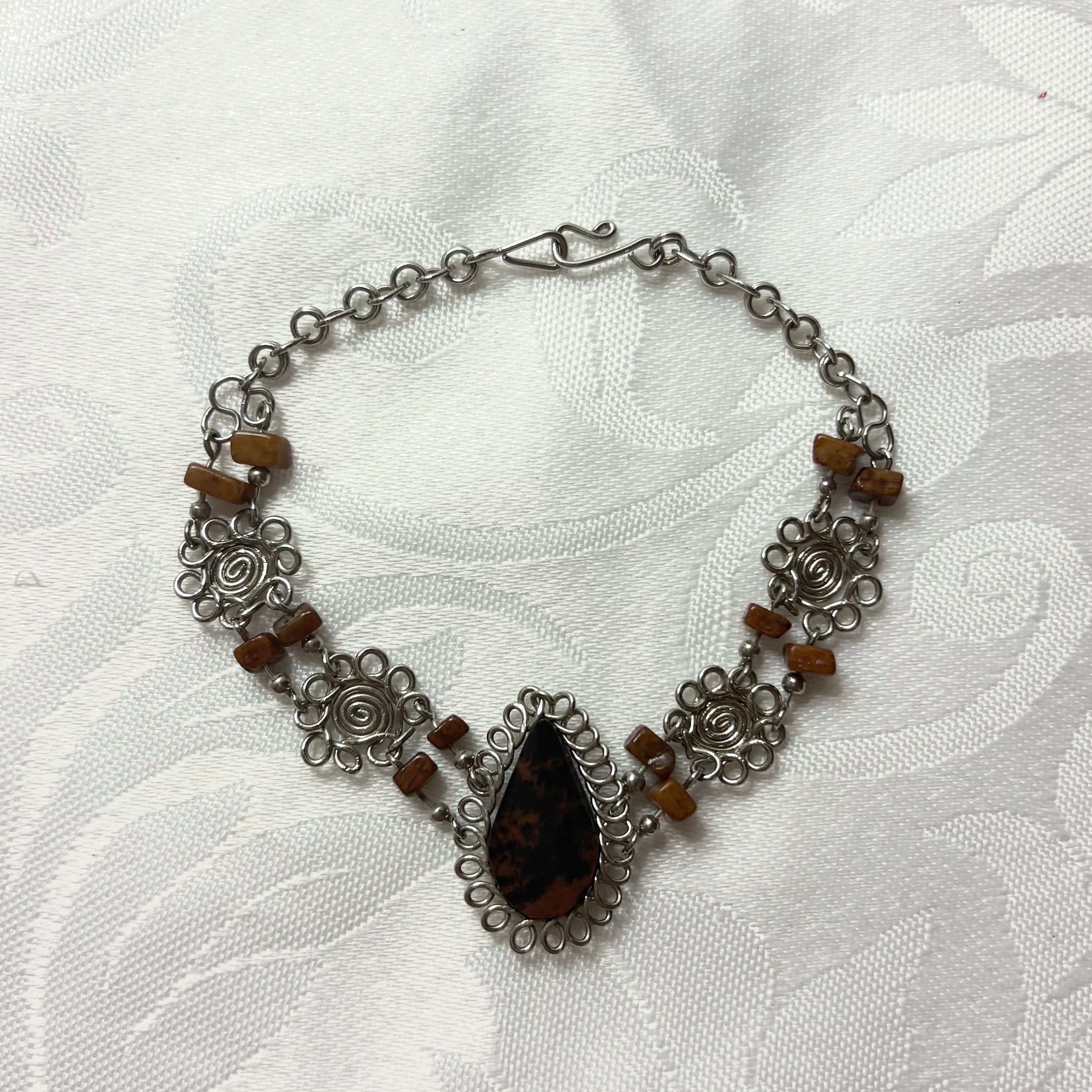 vintage wire detail bracelet