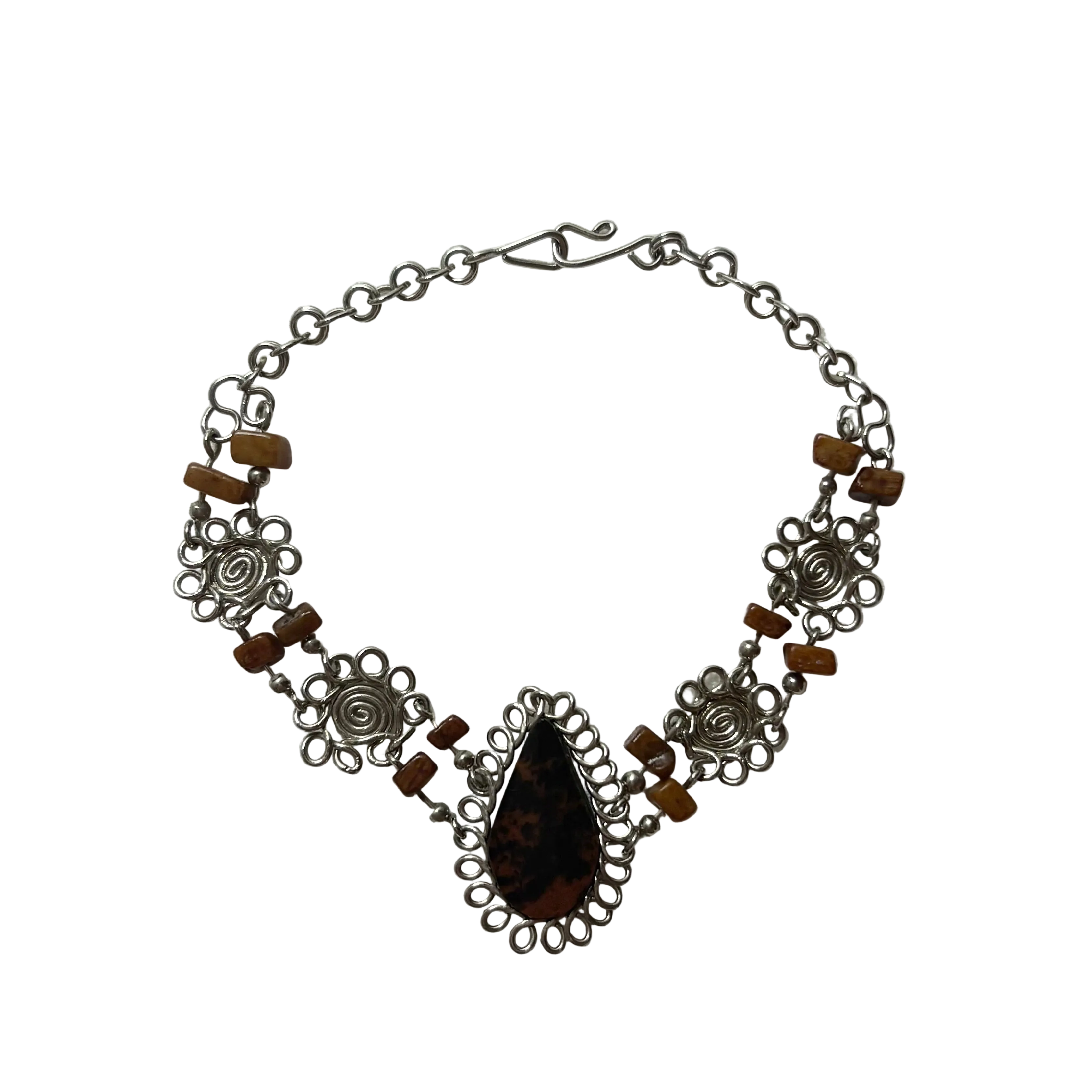 vintage wire detail bracelet