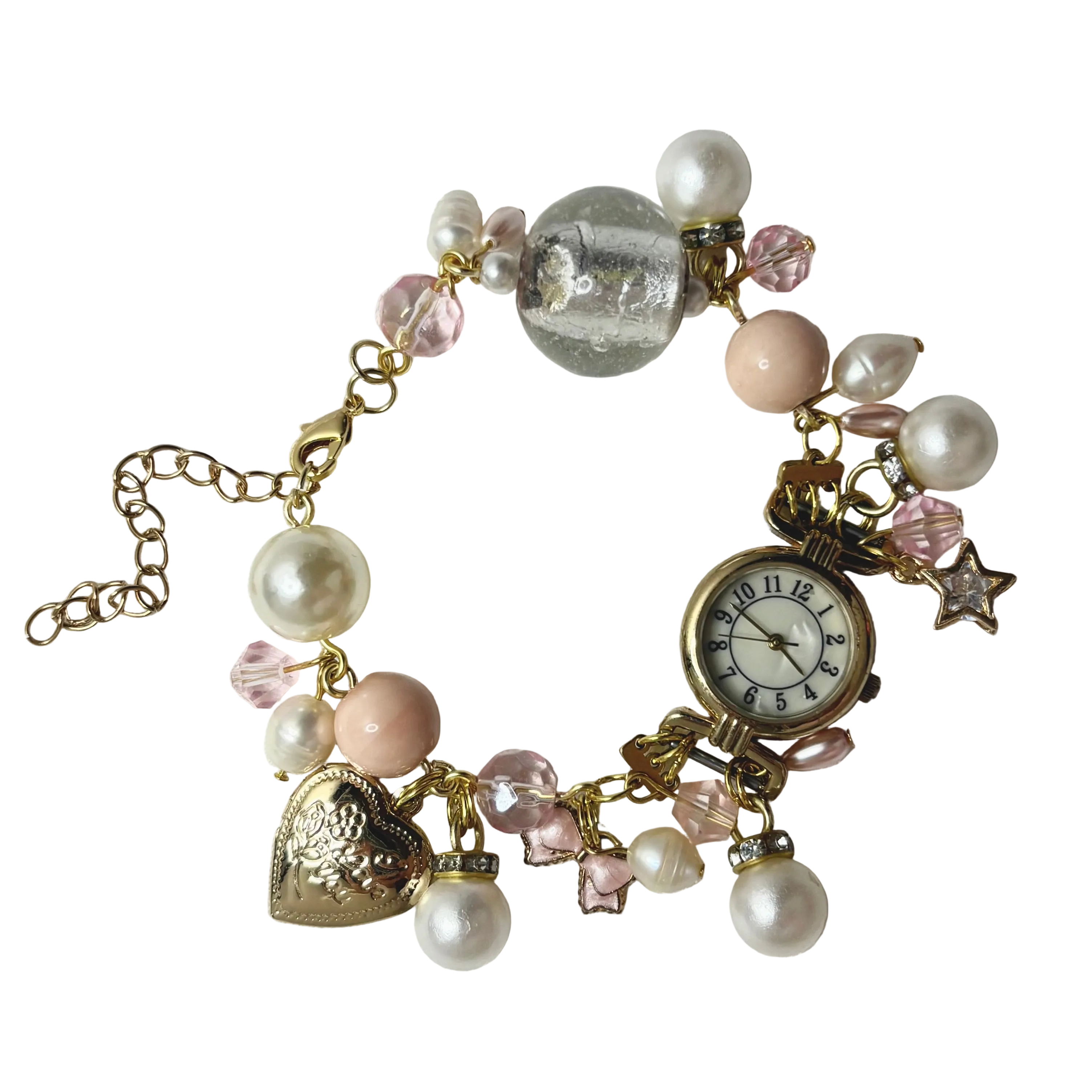 pink angel watch bracelet