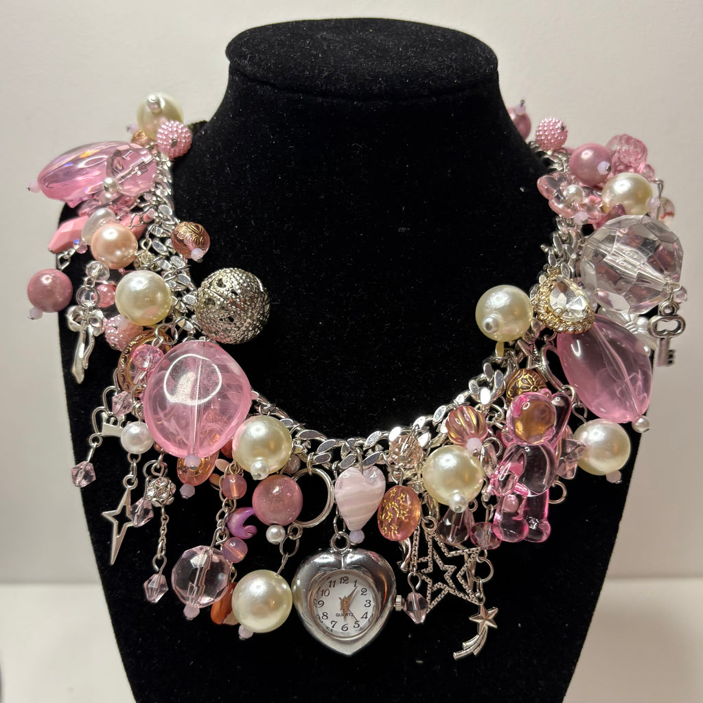 pink bubble necklace