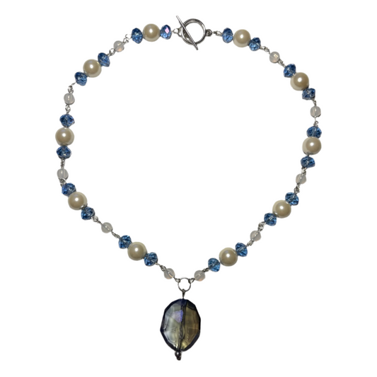 icy beaded necklace