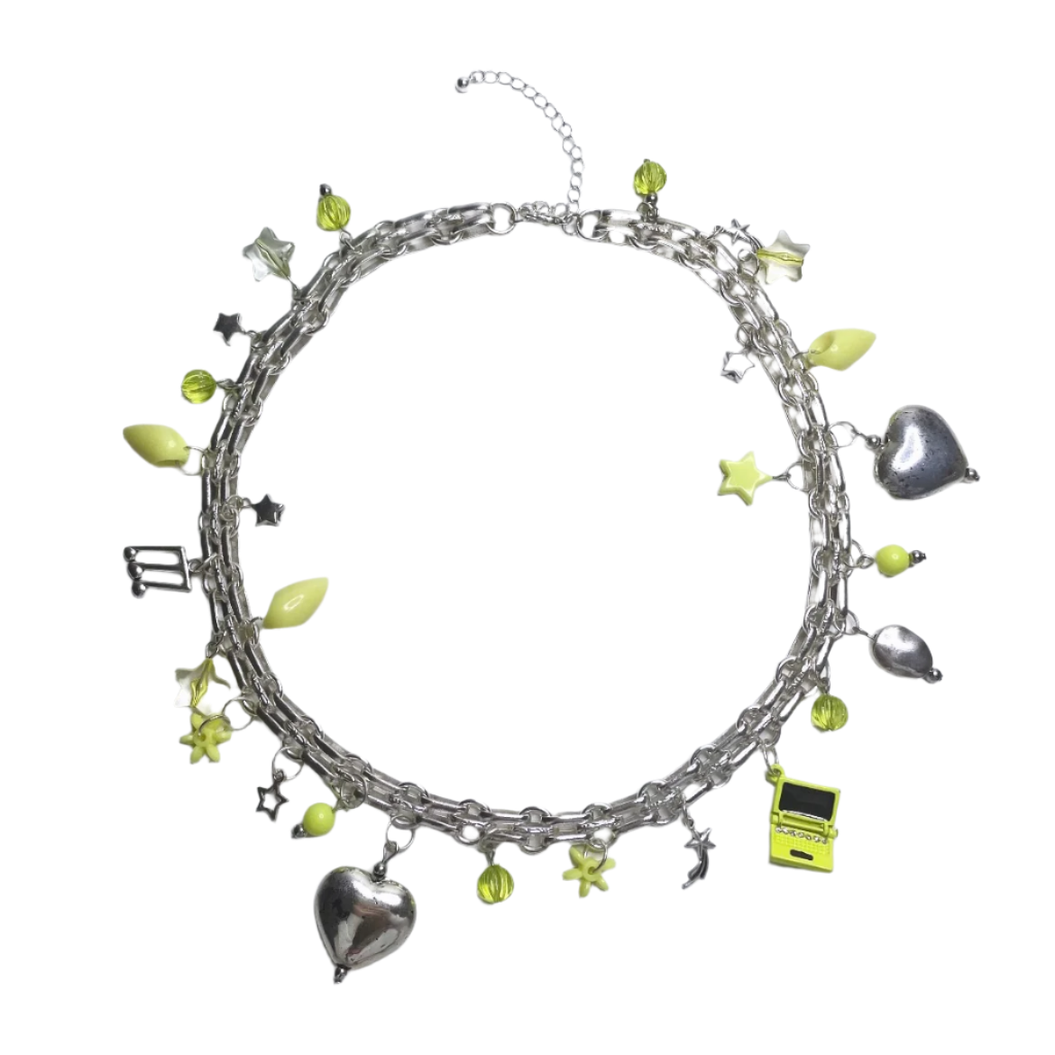 neon cyberspace necklace