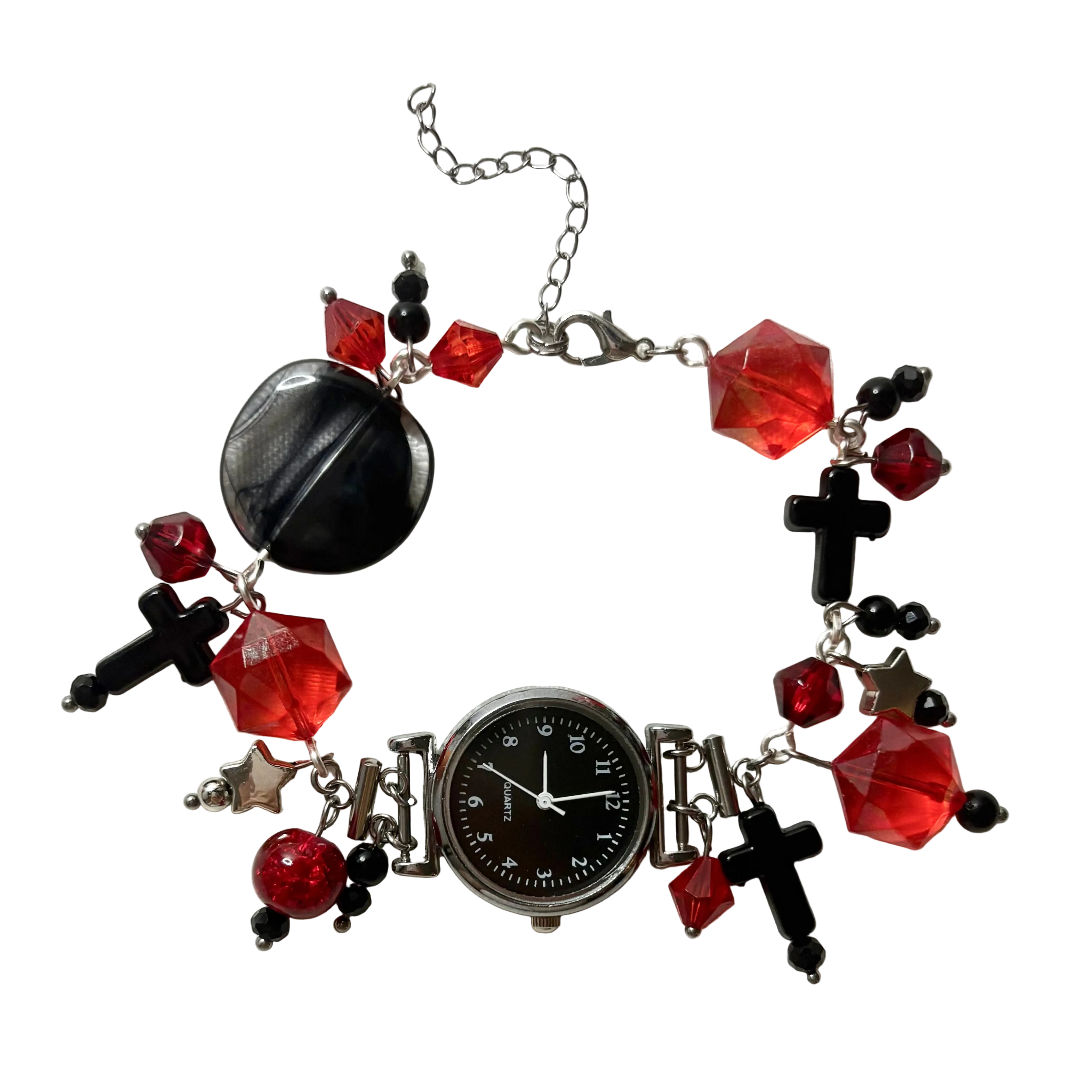 devoted working beaded watch bracelet