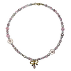 pinkie beaded necklace