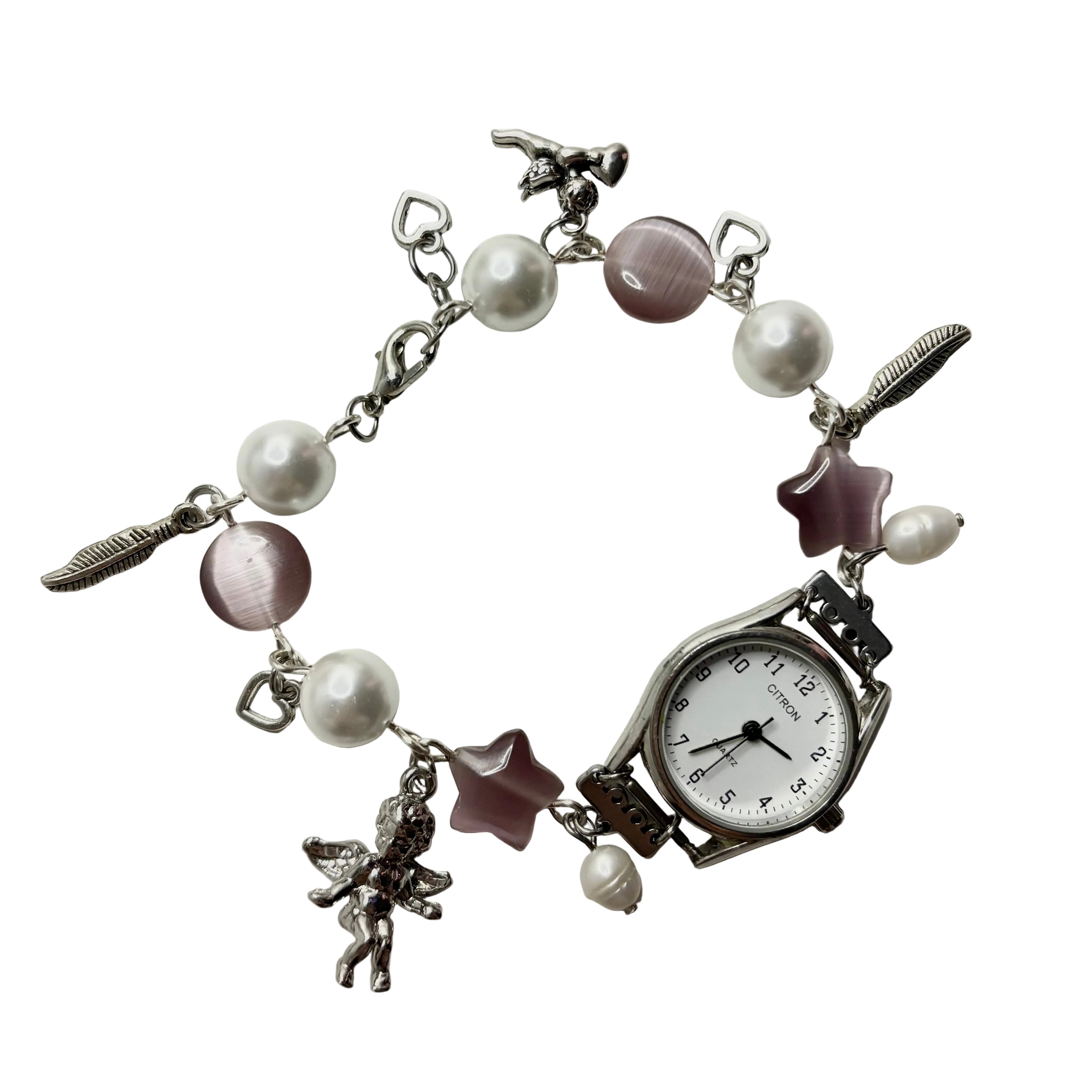 cherub beaded watch bracelet