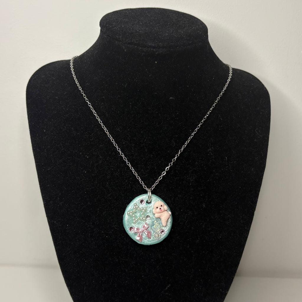 puppy deco necklace