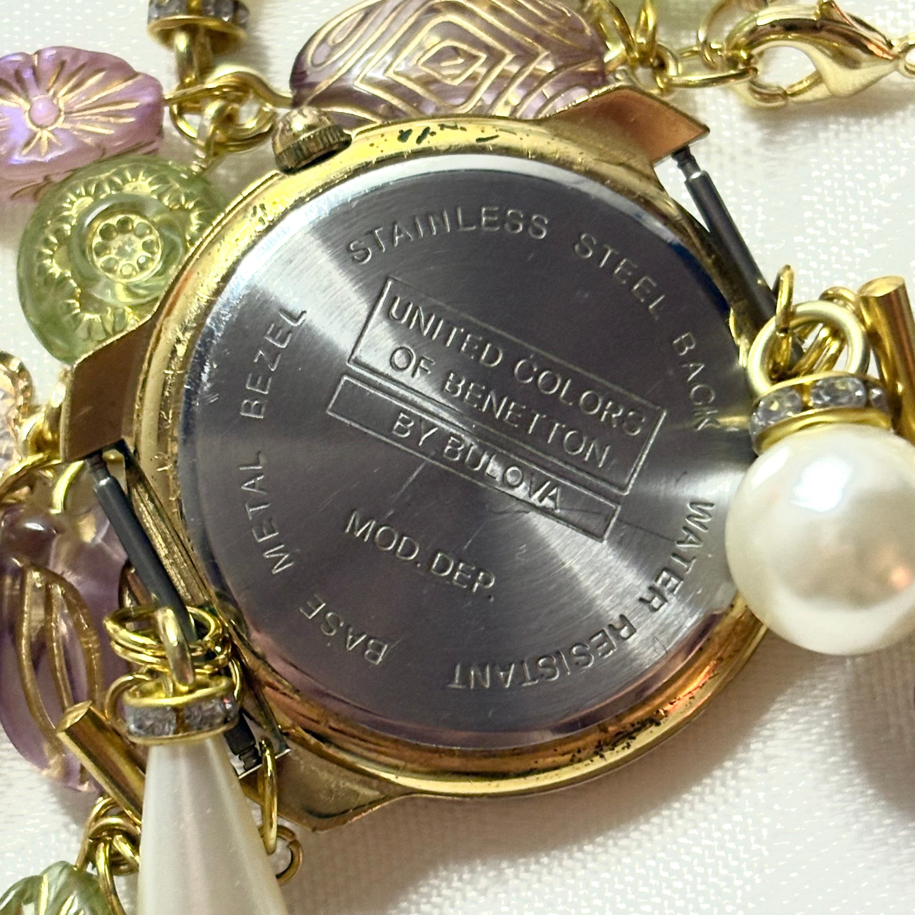 lilac garden watch bracelet