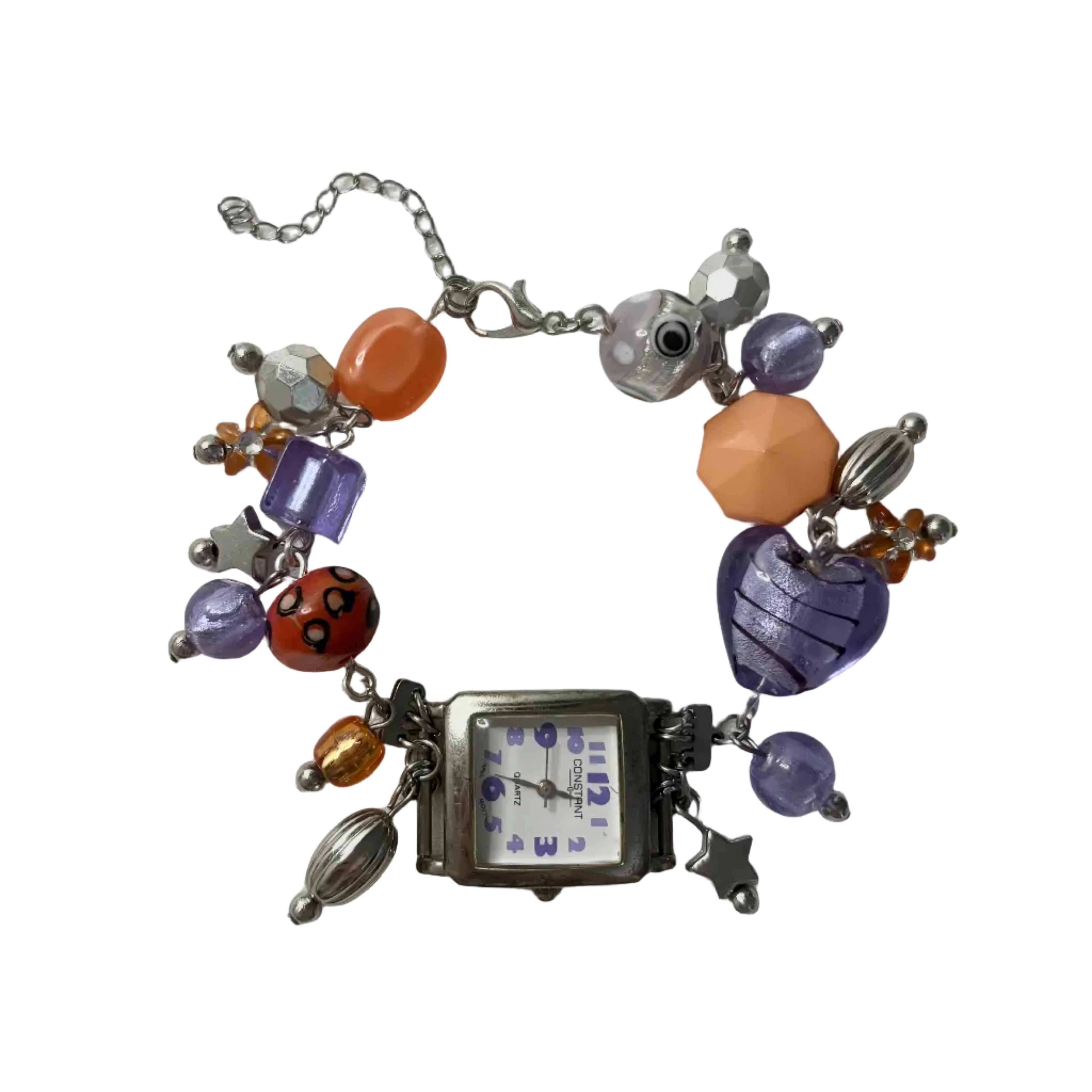 groove working beaded watch bracelet