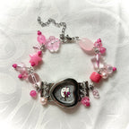 kitty working beaded watch bracelet