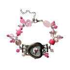 kitty working beaded watch bracelet